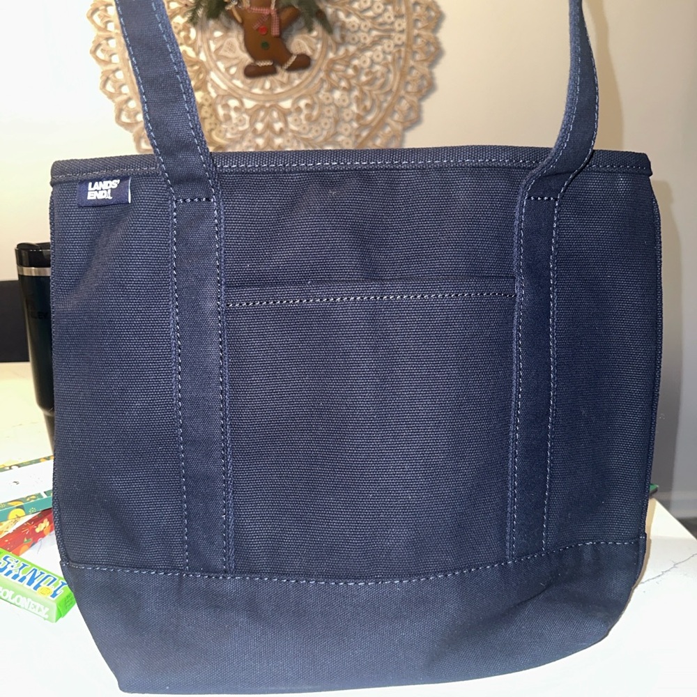 Lands' End Dark Blue Men's Tote